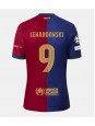 Barcelona Robert Lewandowski #9 Domácí Dres 2024-25 Krátký Rukáv